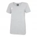 Жіноча футболка Umbro Crew T-Shirt Womens Grey Marl/White