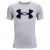 Under Armour Tech Big Logo Short Sleeve T-Shirt Junior Boys Grey/Black