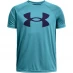 Under Armour Tech Big Logo Short Sleeve T-Shirt Junior Boys Glacier Blue
