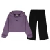 Детский спортивный костюм Puma Fleece Tracksuit Junior Girls Purple/Black