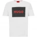 Hugo Dulive Box Logo T Shirt Open White 127