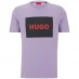Hugo Dulive Box Logo T Shirt Purple 564