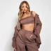 Женская блузка I Saw It First Tailored Square Neck Crop Top Taupe