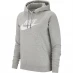 Женская толстовка Nike Sportswear Essential Fleece Pullover Hoodie Womens Grey Hth/ Whi