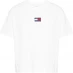 Tommy Jeans Centre Badge T Shirt WHITE YBR