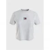 Tommy Jeans Centre Badge T Shirt Silver Grey Htr