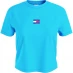 Tommy Jeans Centre Badge T Shirt Blue Crush