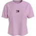 Tommy Jeans Centre Badge T Shirt French Orchid
