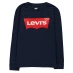 Детская футболка Levis Batwing Long Sleeve T Shirt Navy C8D