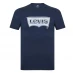 Levis Varsity Circle T-Shirt Navy Big BW