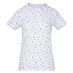 Miso Printed Boyfriend T Shirt White Heart