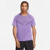 Мужская футболка с коротким рукавом Nike Dri-fit Techknit Short Sleeve Running T Shirt Mens Purple/Silver