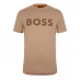 Boss Thinking 1 Logo T Shirt Open Brown