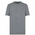 Boss Curved Logo T Shirt Medium Grey 031