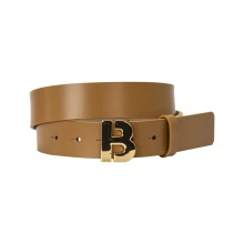Boss Icon Logo Buckle Leather Belt
