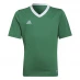 Детская футболка adidas ENT22 T-Shirt Junior Green/White