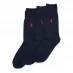 Шкарпетки Ralph Lauren 3 Pack Cotton Socks Navy 004