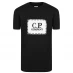 CP COMPANY Boys Stitch Logo T Shirt Black 60100