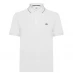 CP COMPANY Short Sleeve Tipped Polo Shirt Gauze White 103