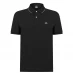 CP COMPANY Short Sleeve Tipped Polo Shirt Black 999