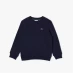 Детский свитер Lacoste Lacoste Logo Fleece Crew Neck Sweater Juniors Navy 166