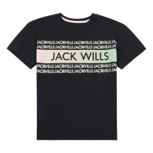 Jack Wills Print T-Shirt Junior Girls