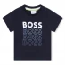 Boss Boss Multi Logo T-Shirt Infant Boys Navy 849