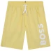 Boss Junior Logo Swim Shorts Yellow 528