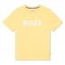 Boss Boss Large Logo T-Shirt Juniors Yellow 528