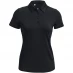 Under Armour Playoff Short Sleeve Polo Womens Black/Jet Grey