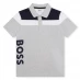 Boss Boss Large Logo Polo Shirt Juniors Grey A32