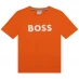 Boss Boss Large Logo T-Shirt Juniors Pumpkin 401
