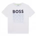 Boss Boss Multi Logo T-Shirt Junior Boys White 10P