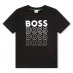Boss Boss Multi Logo T-Shirt Junior Boys Black 09B