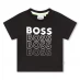 Boss Boss Multi Logo T-Shirt Infant Boys Black 09B