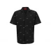 Hugo Poplin Cotton Shirt Black 001