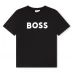 Boss Boss Large Logo T-Shirt Juniors Black 09B