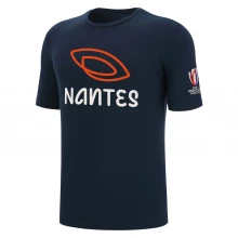Мужская футболка с коротким рукавом Macron Rugby World Cup Nantes T-Shirt Mens