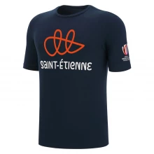 Мужская футболка с коротким рукавом Macron Rugby World Cup Saint-Etienne T-Shirt 2022/2023 Mens