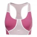 Reebok Lux Racer Colourblock Sports Bra Womens Semi Proud Pink