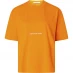Calvin Klein Jeans Institutional Boyfriend T-Shirt Womens Orange