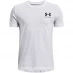 Under Armour Cotton Short Sleeve T-Shirt Junior Boys White