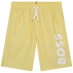 Boss Junior Logo Swim Shorts Yellow 528