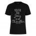 Warner Brothers WB Friends Joey To Chandler T-Shirt Black