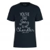 Warner Brothers WB Friends Joey To Chandler T-Shirt Navy