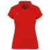 Жіноча футболка Gilbert Eclipse Womens Netball Polo Shirt w Bib Attachments Red