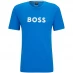 Boss Logo Print T-Shirt Bright Blue 432