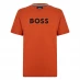 Boss Logo Print T-Shirt Dark Orange 802