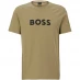 Boss Logo Print T-Shirt Pstl Green 336