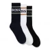 Boss Rib Stripe Socks 3-Pack Mens White966